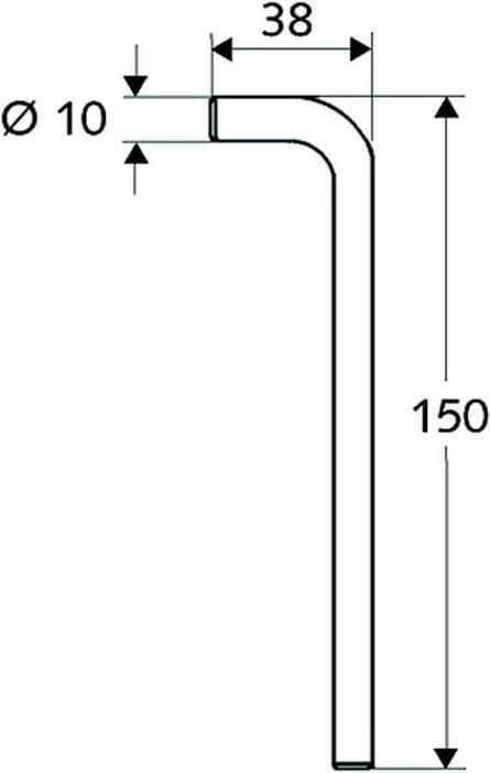 Produktbild Schell Montageschlüssel galv. verzinkt, für Eckventile