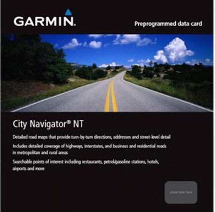 Actual product image Garmin City Navigator NT Florida and South America