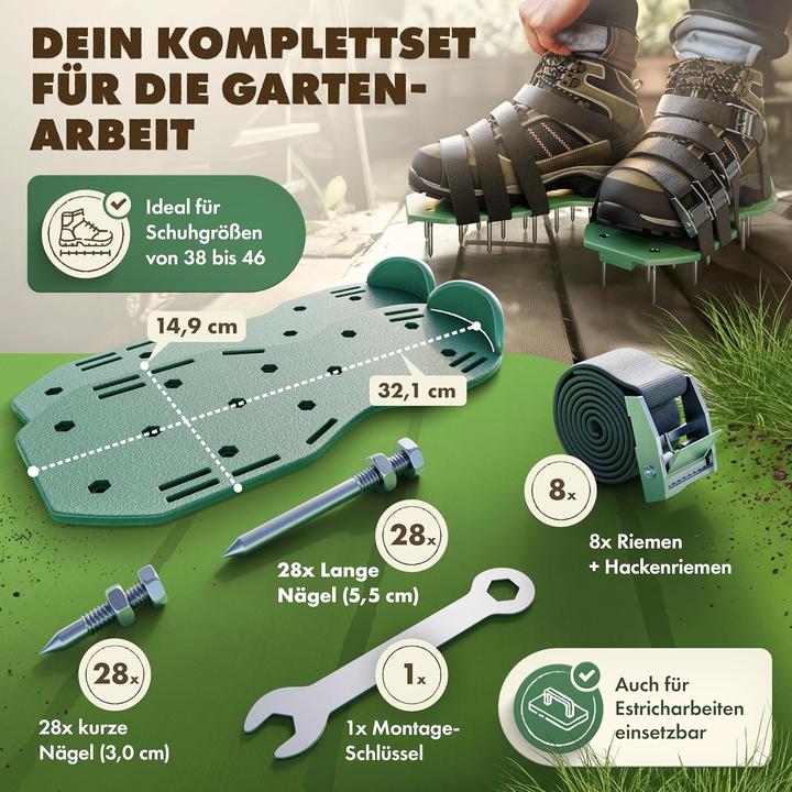 Actual product image ‎Lainfeld Lawn aerator nail shoes