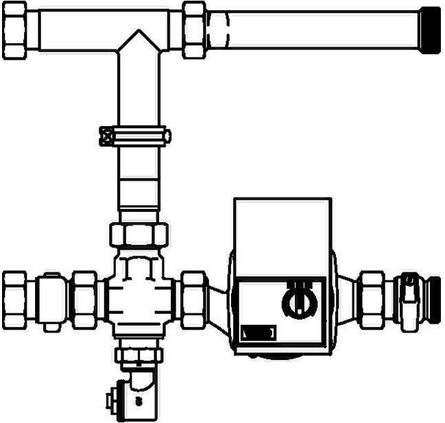 Actual product image Oventrop OV Control station Regufloor HC heating/cooling with HE pump Wilo Yonos PARA