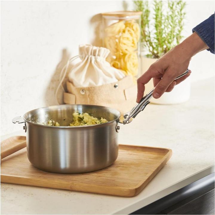 Actual product image de Buyer Casserole/Roasting Pot Alchimy Loqy ø18 (18 cm, Casserole + Stewpot, Pot, Stainless steel)