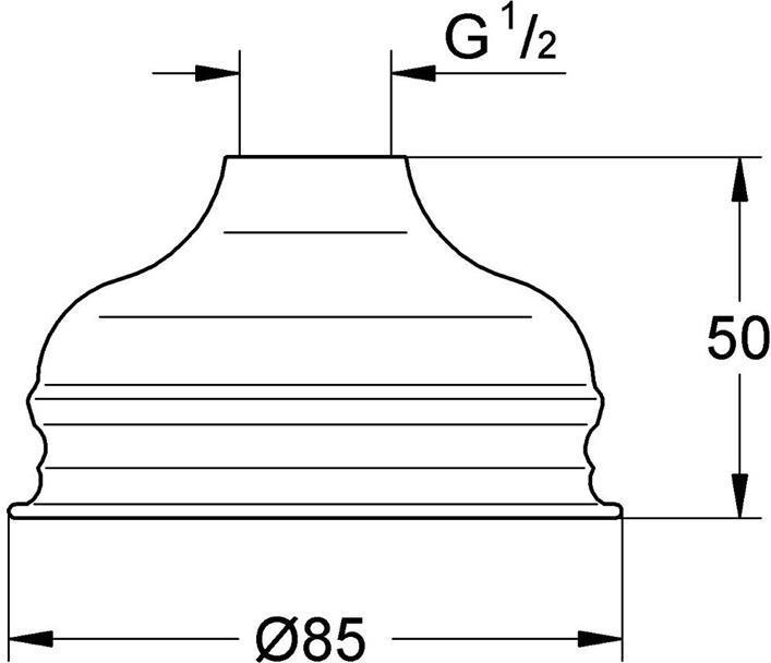 Image du produit Grohe Douche de tête RELEXA BASIC 85 d= 85mm chr (1 Types de jets, 95 l/min)