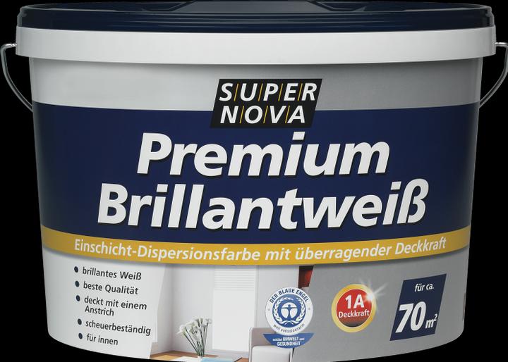 Produktbild Supernova Premium Brilliantweiss Innendispersion (White, 1 l)