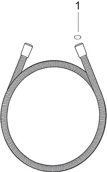 Actual product image hansgrohe HG metal shower hose SENSOFLEX 2000mm chrome (200 cm)