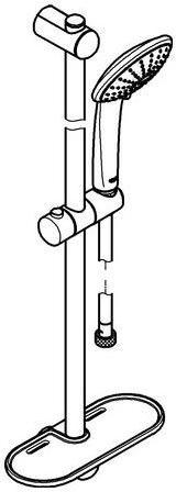 Actual product image Grohe Shower bar set EUPHORIA 110 MONO EUPHORIA MONO chrome (1 Beam types)
