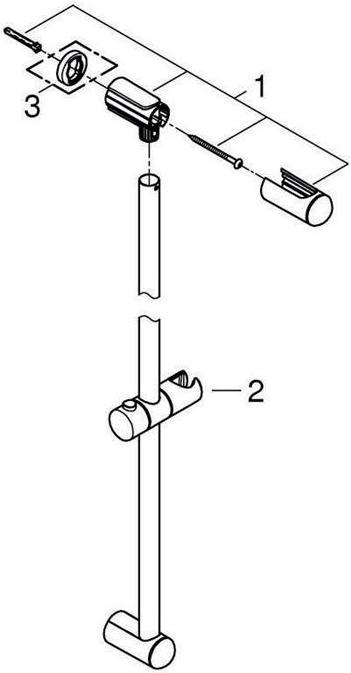 Productafbeelding Grohe Doucheglijstang TEMPESTA 900mm chr