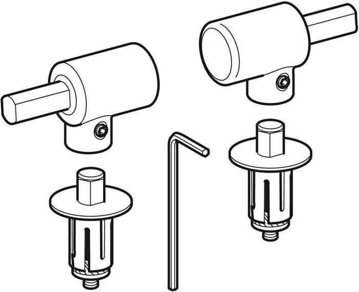 Geberit Charnières adaptées au siège de WC Flow 575950