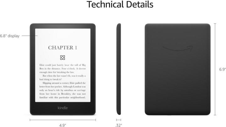 Produktbild Amazon Kindle Paperwhite with Special Offers (2021) (6.80", 8 GB, Black)