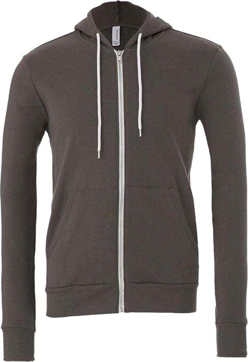 Bella Canvas Kapuzenpullover Durchgehender Reissverschluss