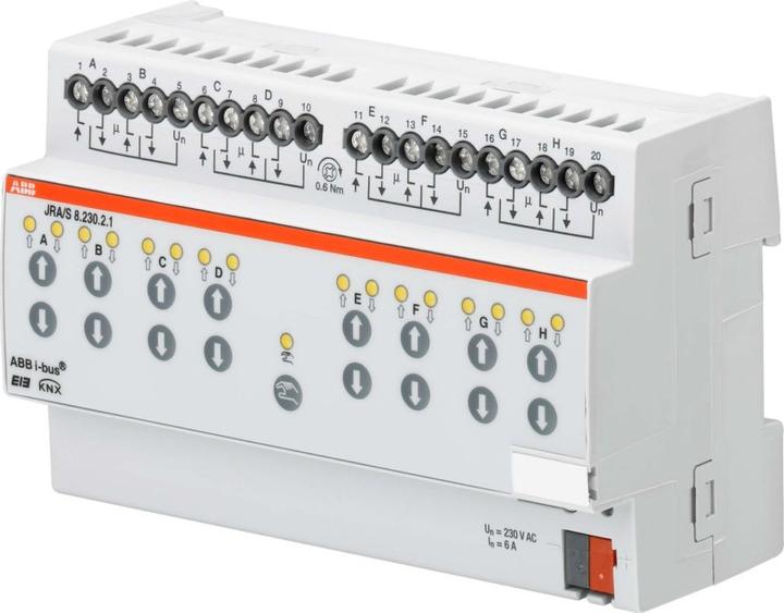 Produktbild ABB STOTZ-KONTAKT 2CDG110122R0011 Smart-Home-Aktor Auslöser Rollo/Jalousie DIN-Schienenmontage 8 Kanäle (Rolladenaktor)