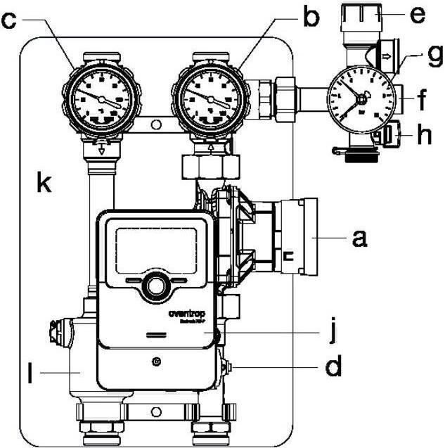 Immagine prodotto Oventrop OV Stazione di trasferimento Regusol ELH-130-RC-P m Pompa HE DN 25 WI Yonos PARA 25/7 PWM