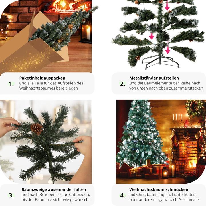 Image du produit tectake Sapin de Noël artificiel (180 cm)