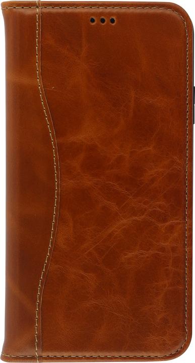 Actual product image Fierre Shann Fourre Flip cuir véritable (Apple iPhone 13 Pro Max)