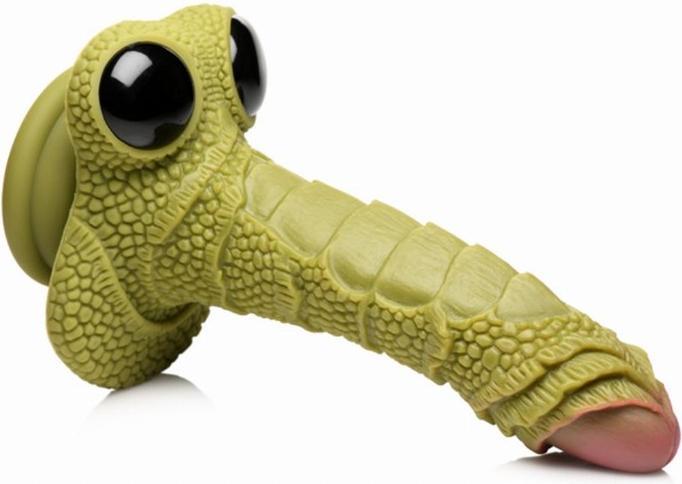 Image du produit Creature Cocks Swamp Monster Scaly Silicone Dildo - Black