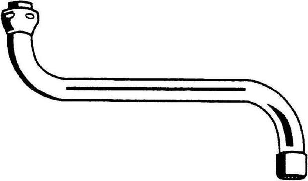 Actual product image Grohe S-outlet 5 pieces Ausldg 200mm chr