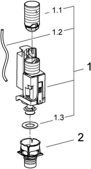 Produktbild Grohe 2-Mengen-Umrüstset für Spülkasten GD 2