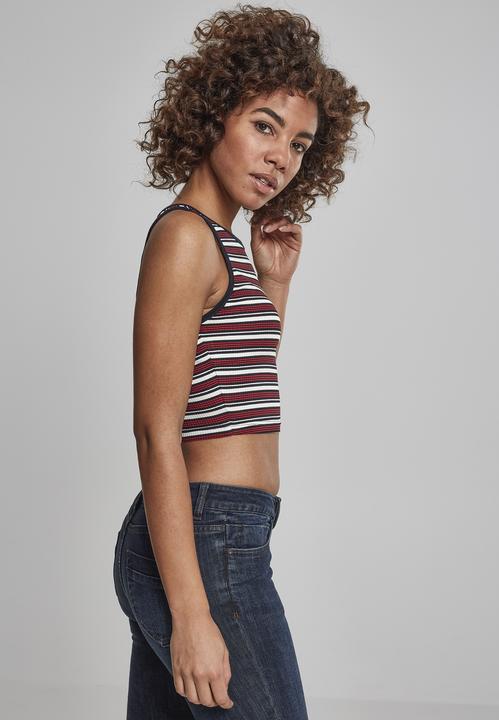 Actual product image Urban Classics Ladies Rib Stripe Cropped Top (L)