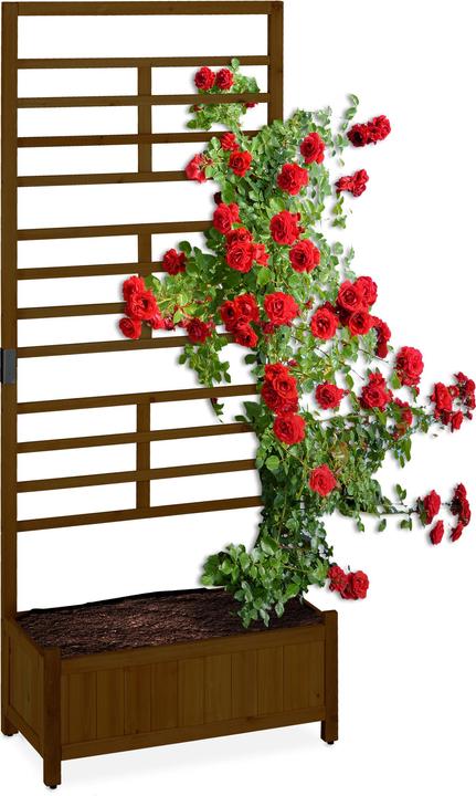 Productafbeelding Relaxdays Plantenbak Trellis Wand (71.50 cm)