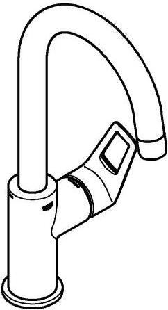 Produktbild Grohe Einhand-Waschtischbatterie BAULOOP 1/2Zoll, L-Size chrom