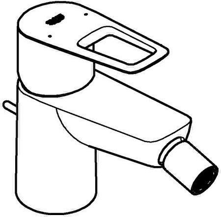 Produktbild Grohe Einhand-Bidetbatterie BAULOOP 1/2Zoll chrom
