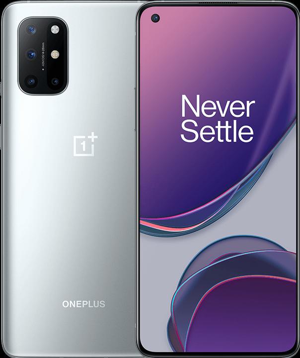 Produktbild OnePlus 8T (8GB) (128 GB, Lunar Silver, 6.55", Dual SIM, 48 Mpx, 5G)