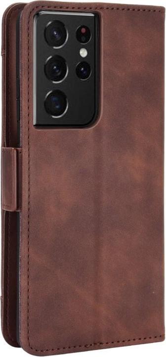 Image du produit Cover-Discount Galaxy S21 Ultra - Étui avec de nombreuses poches pour cartes marron (Samsung Galaxy S21 Ultra)