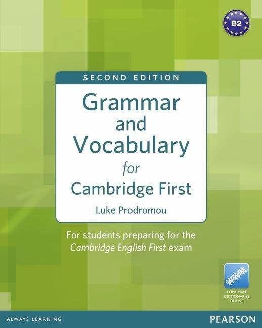 Produktbild Grammar and Vocabulary for Cambridge First. Student Book without key (Englisch, Luke Prodromou, 2012)