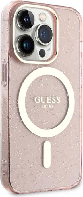 Produktbild Guess iPhone 14 Pro 6.1 hardcase Glitter Gold MagSafe (Apple iPhone 14 Pro)