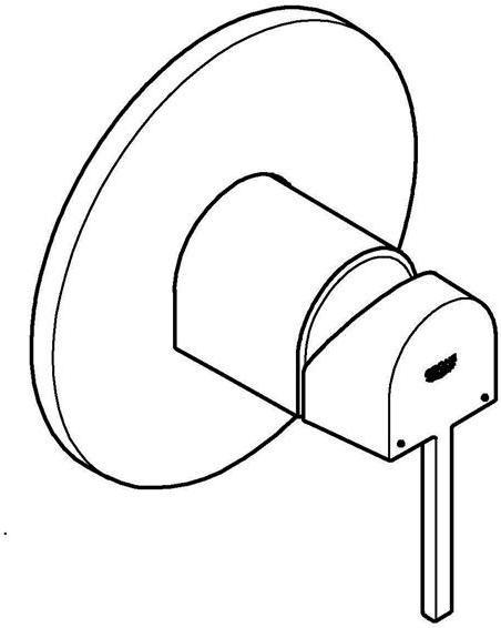 Image du produit Grohe Mitigeur de douche PLUS dur graphite brossé