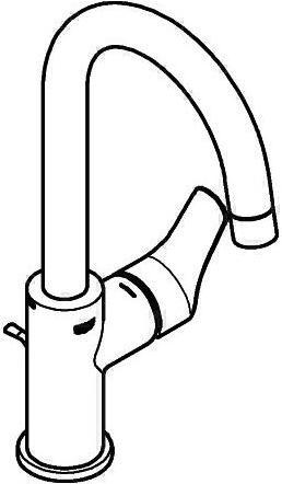 Actual product image Grohe EH-WTbatt EUROSMART 1/2" L-Size chr
