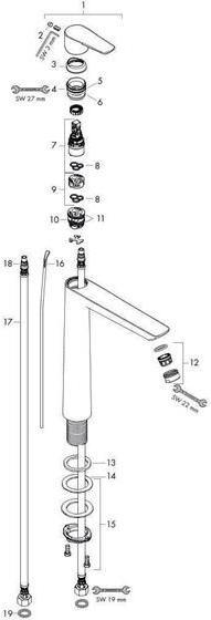 Produktbild hansgrohe HG EH-WT-MI TALIS E 240 mit Ablaufgarnitur G 1 1/4Zoll mattschwa