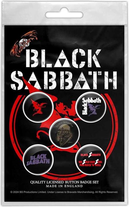 Produktbild Black Sabbath AnsteckerSet Red Devil 5erPack Kunststoff Metall