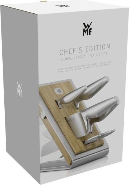 Produktbild WMF Messerblock bestückt 6-tlg. CHEF'S EDITION Buche