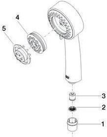 Actual product image Dornbracht Dornb hand shower flow max. 9 l/min chrome (3 Beam types, 9 l/min)
