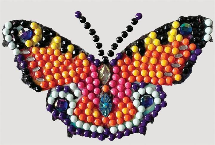 Actual product image Craft Buddy Butterfly, Sticker 9x9cm Crystal Art Motif