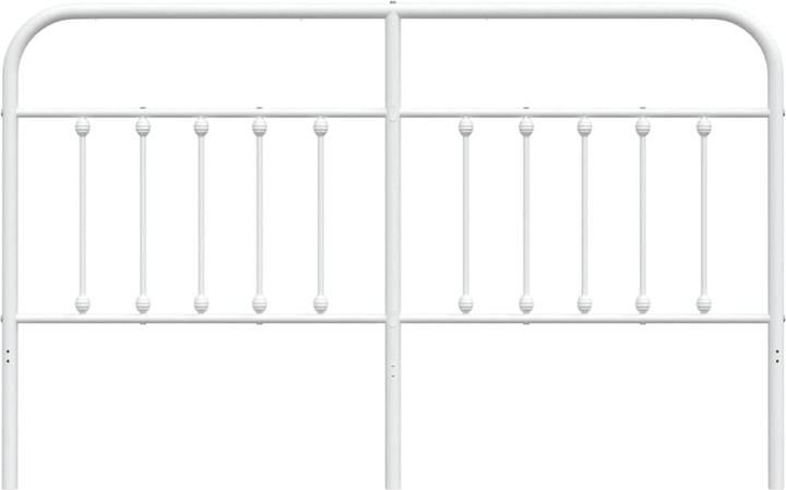 Produktbild VidaXL Kopfteil Metall Weiss 160 cm, Farbe: Weiss, Material (166 x 3 x 100 cm)