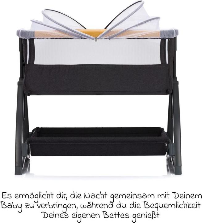 Actual product image Fillikid Scandic grey melange co-sleeper bed