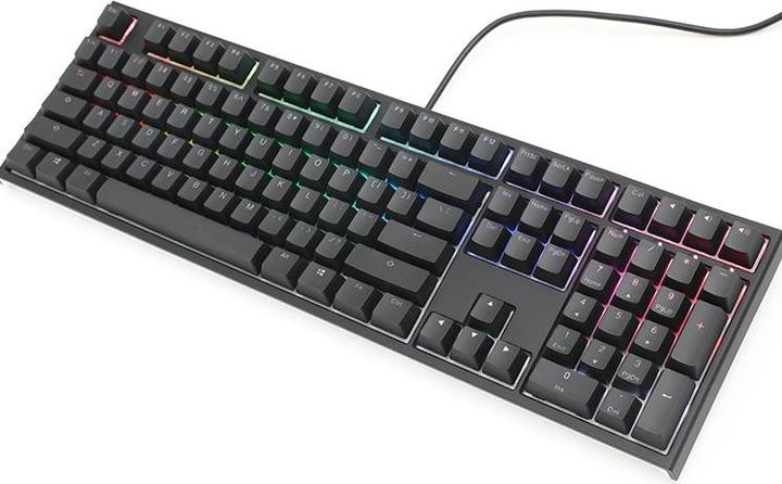 Actual product image Ducky ONE 2 Backlit PBT Gaming Keyboard, MX-Red, RGB LED (DE, Cable)