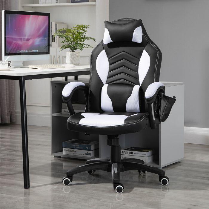 Produktbild SportNow Bürostuhl Gaming Stuhl mit Massage- und Wärmefunktion
