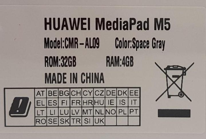 Immagine prodotto Huawei MediaPad M5 (4G, 10.80", 32 GB, Space grey)