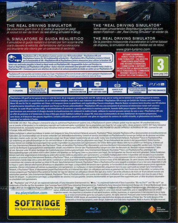 Actual product image Sony PlayStation Hits: Gran Turismo Sport (PS4, Multilingual)