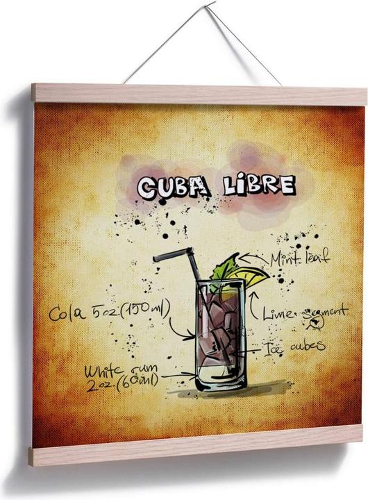 Image du produit Trenddeko Cuba Libre - Recette (50 x 50 cm)
