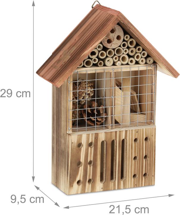 Actual product image Relaxdays Insect hotel (Butterflies, Wild bees, Digger wasps)