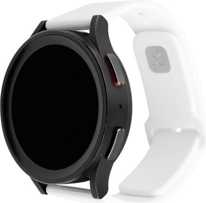 Fixed Siliconen rem til Smartwatch Universeel 22 mm Hvid