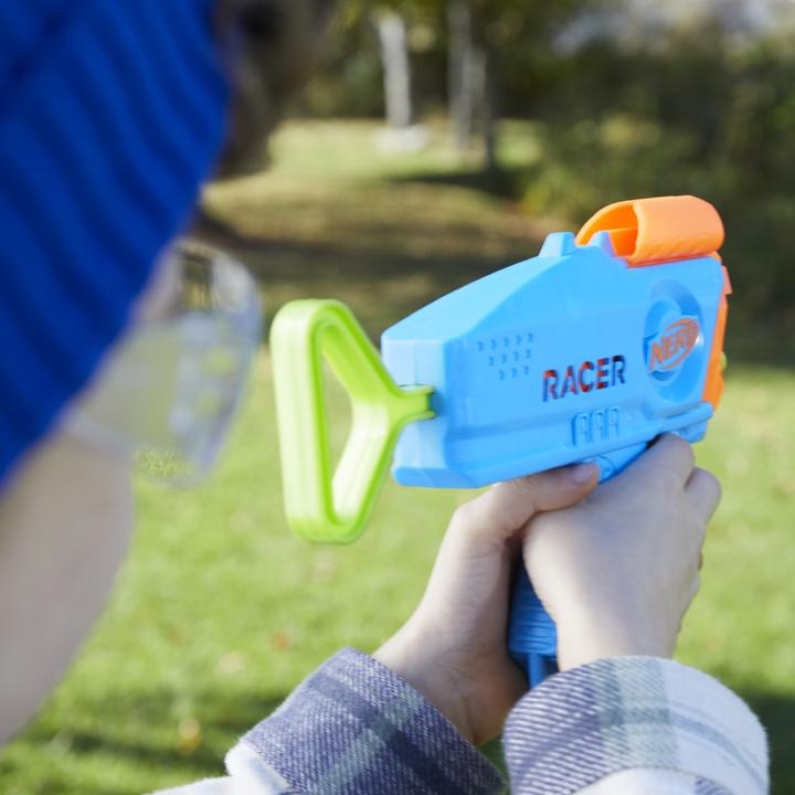 Actual product image Nerf Elite Junior Racer Easy Play Dart Blaster