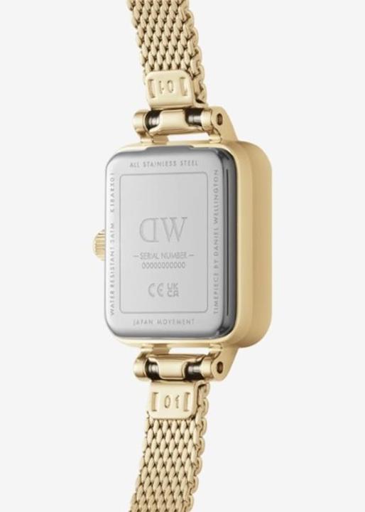 Produktbild Daniel Wellington Quadro Mini Evergold Onyx Gold (Analoguhr, 15.50 mm)
