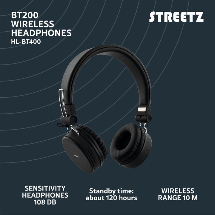 Actual product image Streetz HL-BT400 (No noise cancelling, 22 h, Wireless, Cable)