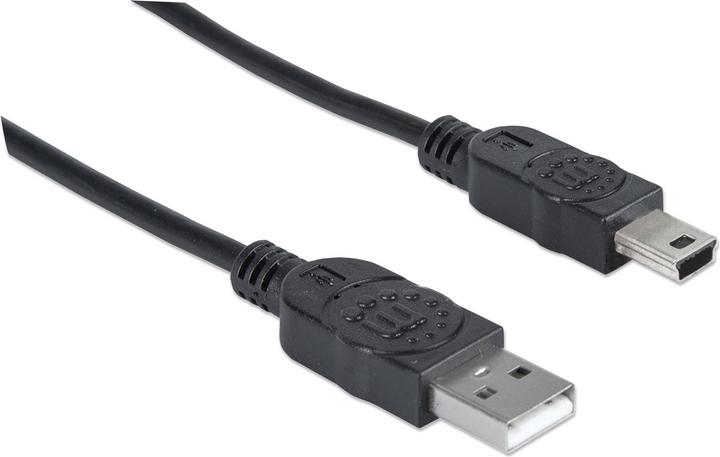 Produktbild Manhattan USB-mini-Kabel USB 2.0: Geschwindigkeit bis 480 Mbps (1.80 m, USB 2.0)