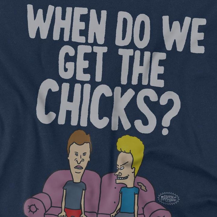 Image du produit Universal Textiles - T-shirt WHEN DO WE GET THE CHICKS? - Homme (L)