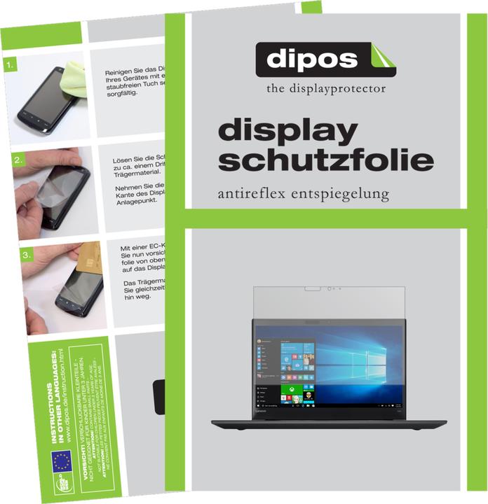 Produktbild Dipos Displayschutzfolie Antireflex (2 Stück, Thinkpad T570)